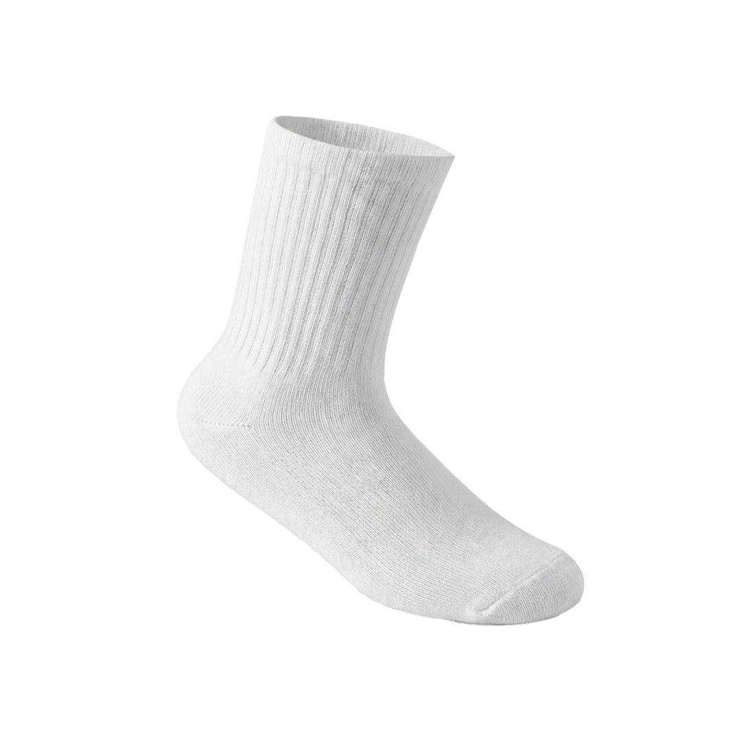 3-Pack Cushioned Socks (White)