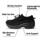 Ortho Stretch Cushion Shoes - Midnight Black