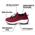 Ortho Stretch Cushion Shoes - Red