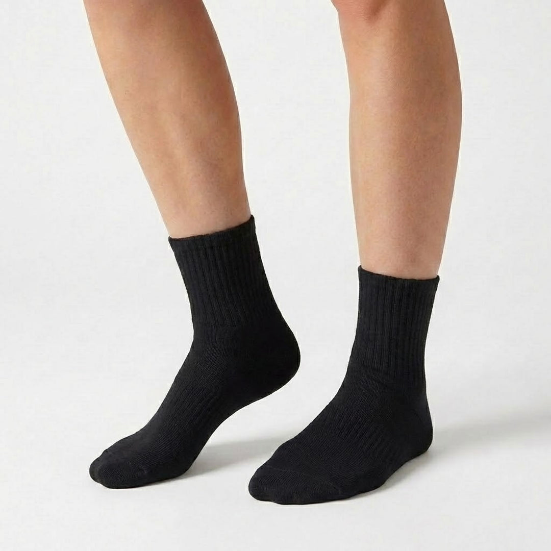 6-Pack Cushioned Socks (Black)