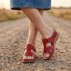 Ortho Roman Cushion Sandals - Red