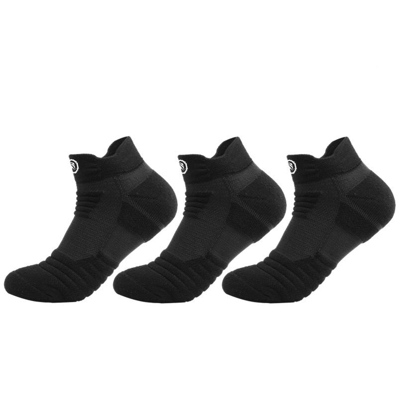 Black Breathable Ankle Socks - 3 Pack