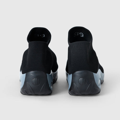 Breathable No-Tie Stretch Shoes - Black Grey