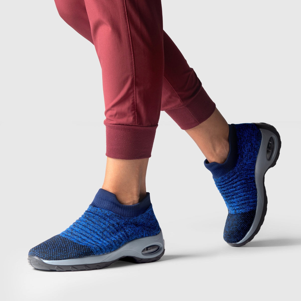 Breathable No-Tie Stretch Shoes - Blue