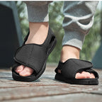 Chelsea Wide Feet Sandals - Black