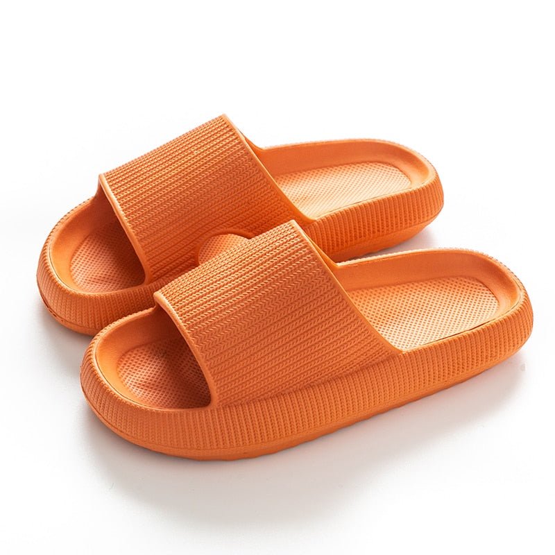 Heel Support Cushion Slides - Orange