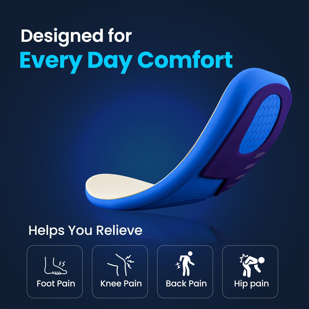 2-Pack Memory-Sole Gel Sport Orthotic