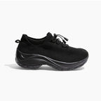 Non-Slip Healthcare Worker Ortho Stretch Cushion Shoes - Midnight Black