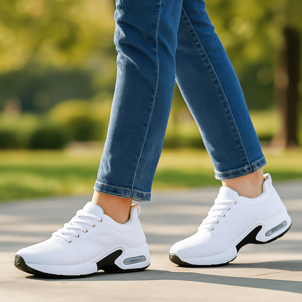 Ortho Cushion Go-Running Shoes - White