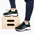 Ortho Stretch Cushion Shoes - Black Purple