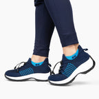 Ortho Stretch Cushion Shoes - Black Purple