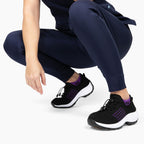 Ortho Stretch Cushion Shoes - Black Purple