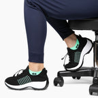 Ortho Stretch Cushion Shoes - Black Sky Blue