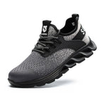 Ortho Reinforced Safety Steel Toe Boots - Grey