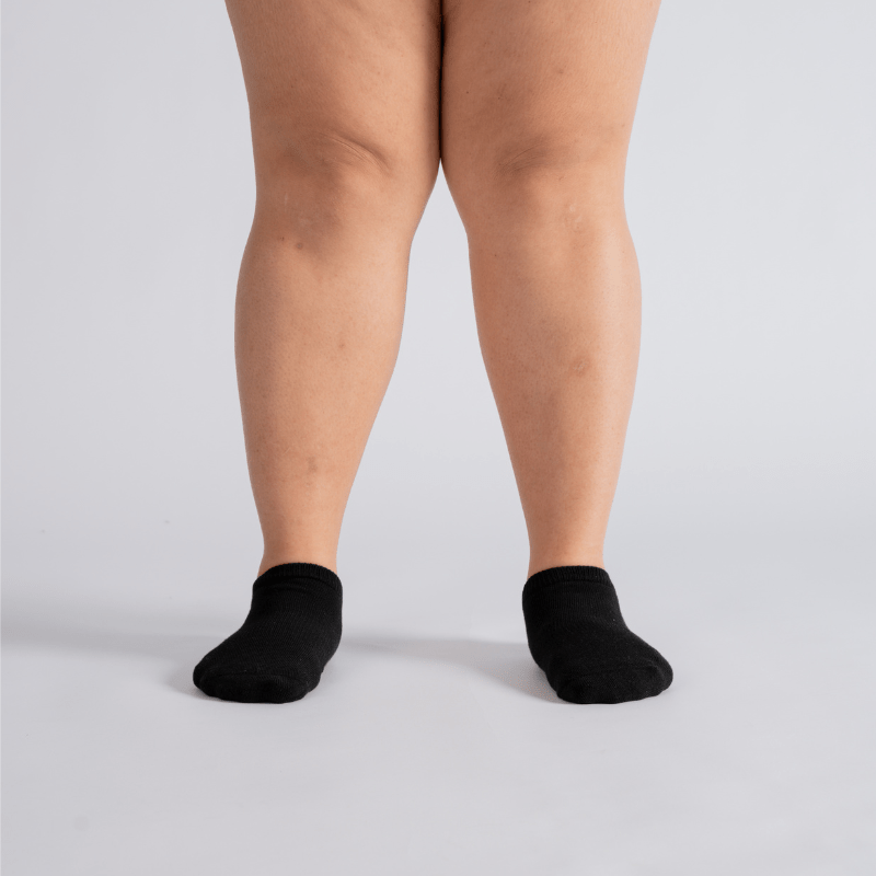 3-Pack Padded Extra-Stretch Socks - Black (Knee, Crew, Ankle)