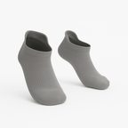 3-Pack Padded Extra-Stretch Ankle Socks - Grey