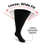 Padded Extra-Stretch Knee Socks - Black